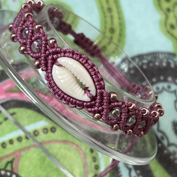 415 bracelet shell vintage pink