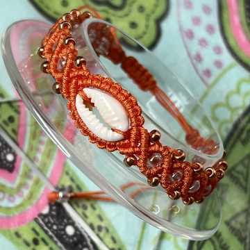 374 armband schelp oranje
